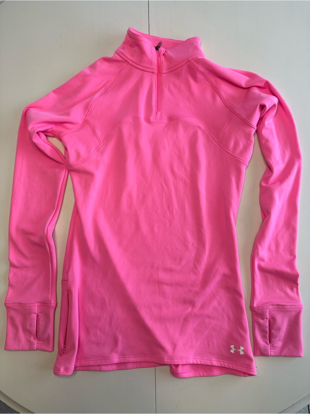 Under Armour Pink Quarter-Zip insulated Performance Top size S